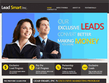 Tablet Screenshot of leadsmartinc.com